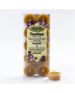 Cheeky Bee - Beeswax Candles - 10 pack Tealites - Gold