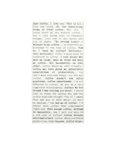 Cedar Mountain - Typewriter Sign - Coffee