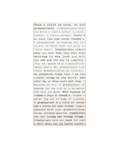 Cedar Mountain - Typewriter Sign - Grandparents