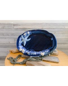 ocean pottery platter