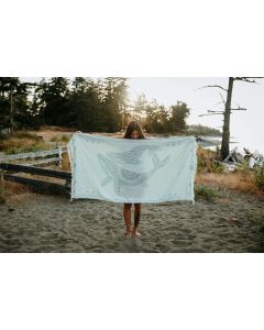 West Coast Karma - Towel - Seafoam - Humpback
